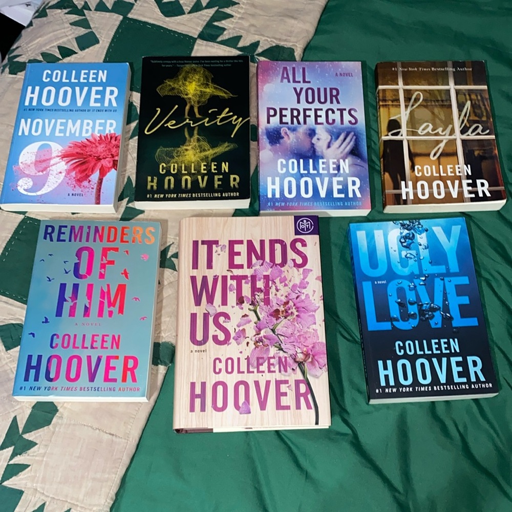 Colleen Hoover Book Bundle It Ends With Us Verity November 9 Layla Ugly Love etc
